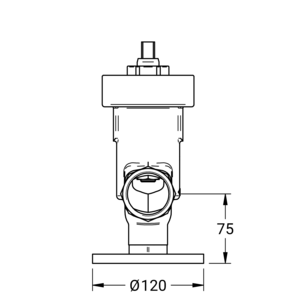 Maßzeichnung Haupthydrant DN 40, Artikelnummer: 80 1000 60